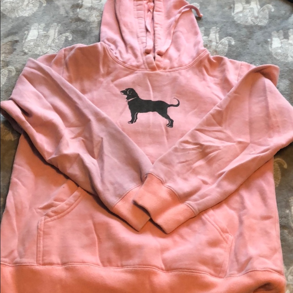 Black dog hoodie